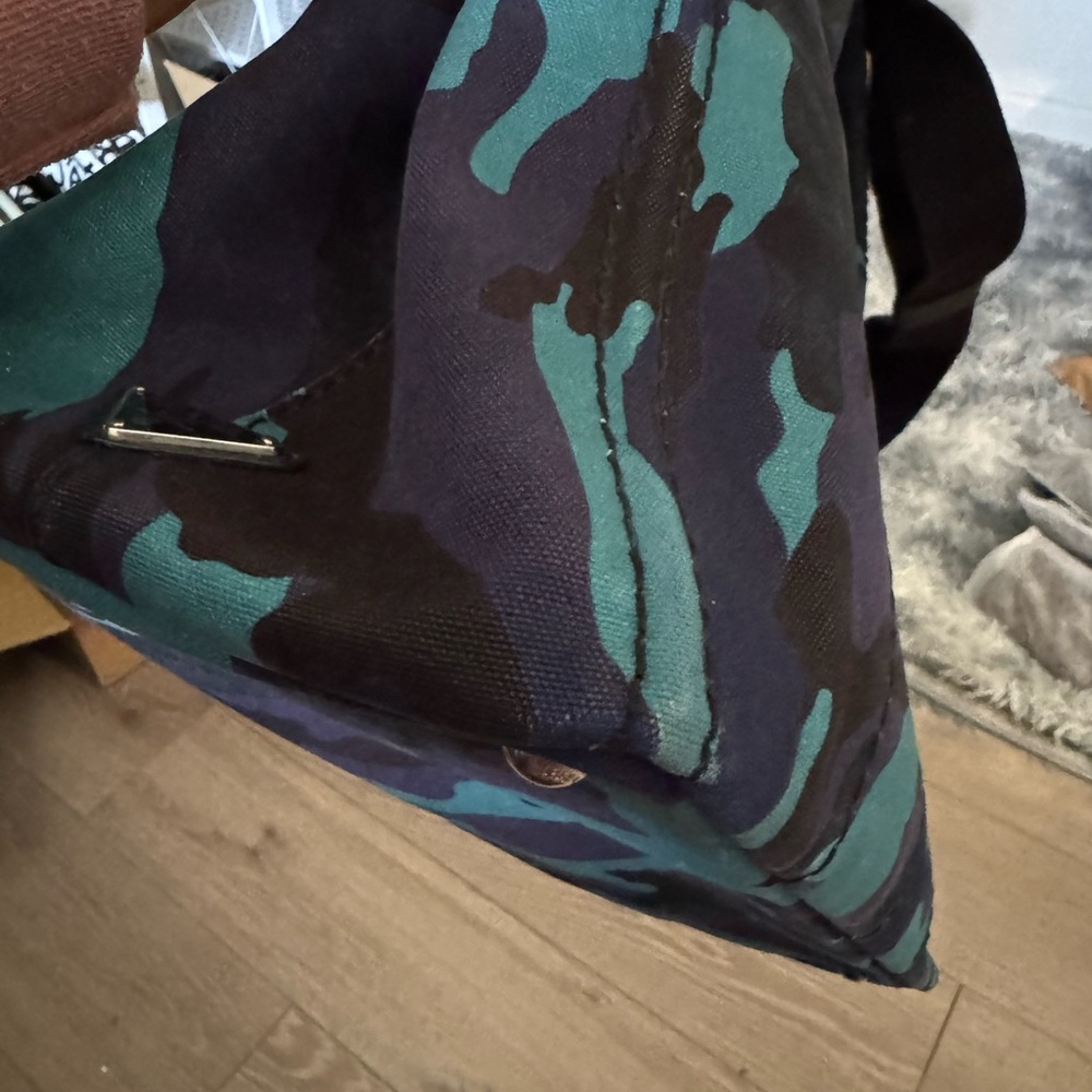 #030 Prada Camouflage Blue and Black and purple  with adjustable strap - Picture 12 of 16